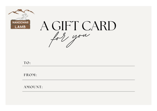Nandewar Lamb Gift Card